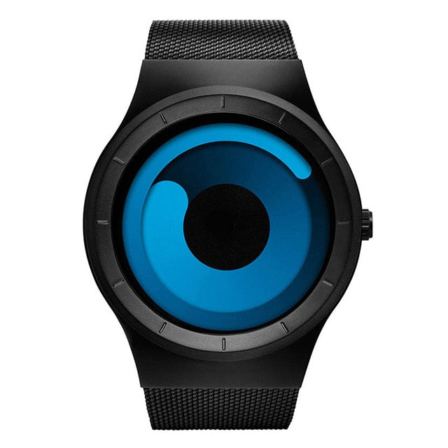 Men's Casual Party Watch. Cool Neon Quartz Steel Mesh Watch. WickedYo